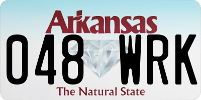 AR license plate 048WRK