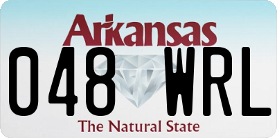 AR license plate 048WRL