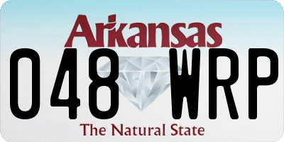 AR license plate 048WRP