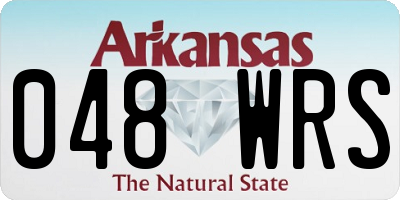 AR license plate 048WRS