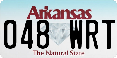 AR license plate 048WRT
