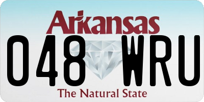 AR license plate 048WRU