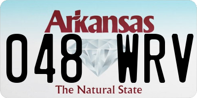 AR license plate 048WRV
