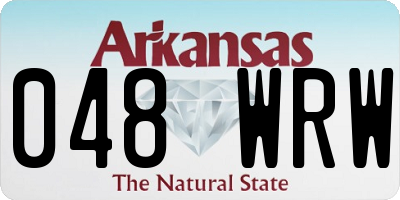 AR license plate 048WRW