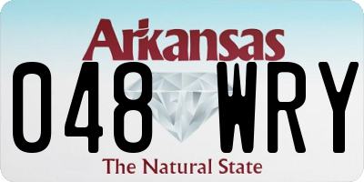 AR license plate 048WRY