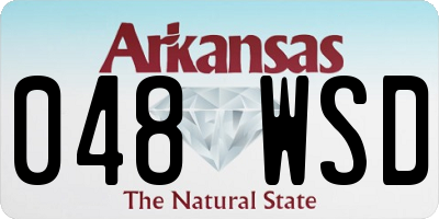 AR license plate 048WSD
