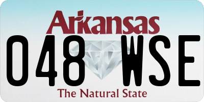 AR license plate 048WSE