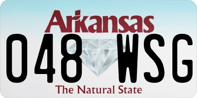 AR license plate 048WSG