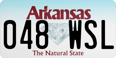 AR license plate 048WSL