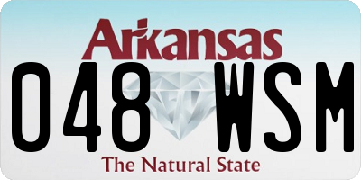 AR license plate 048WSM