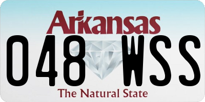AR license plate 048WSS