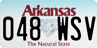 AR license plate 048WSV