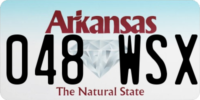 AR license plate 048WSX