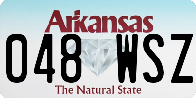 AR license plate 048WSZ