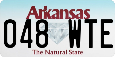 AR license plate 048WTE