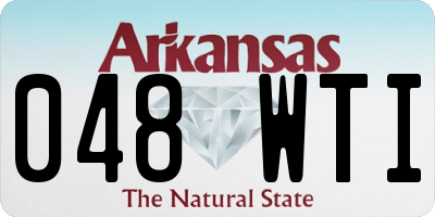 AR license plate 048WTI