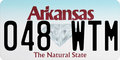 AR license plate 048WTM