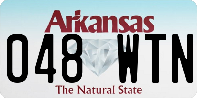 AR license plate 048WTN