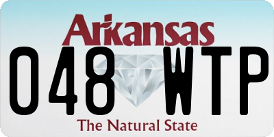 AR license plate 048WTP