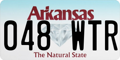 AR license plate 048WTR