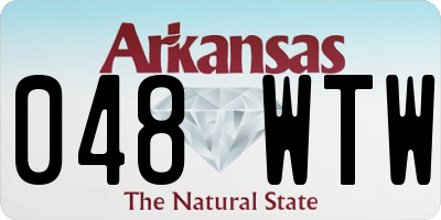 AR license plate 048WTW