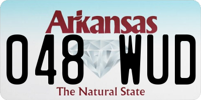 AR license plate 048WUD