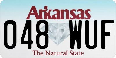 AR license plate 048WUF