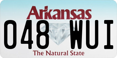 AR license plate 048WUI