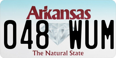 AR license plate 048WUM