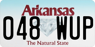 AR license plate 048WUP