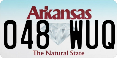 AR license plate 048WUQ