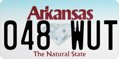 AR license plate 048WUT