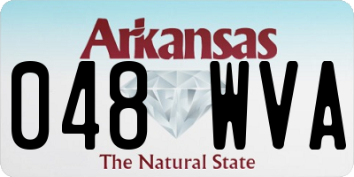 AR license plate 048WVA