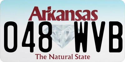 AR license plate 048WVB