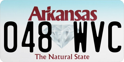 AR license plate 048WVC