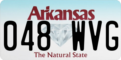AR license plate 048WVG