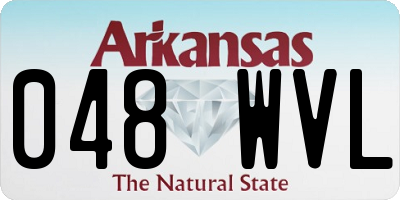AR license plate 048WVL