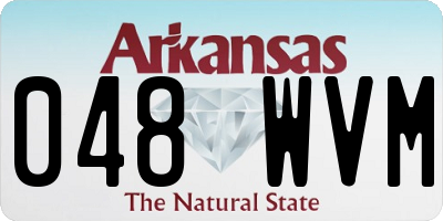 AR license plate 048WVM