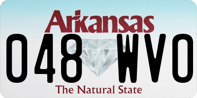 AR license plate 048WVO