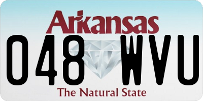 AR license plate 048WVU