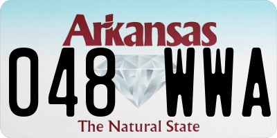 AR license plate 048WWA