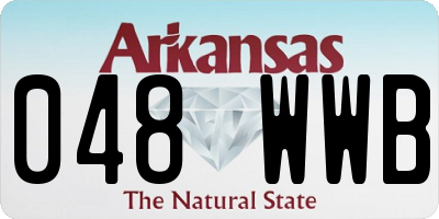 AR license plate 048WWB