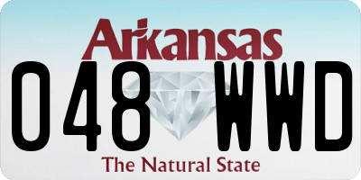 AR license plate 048WWD