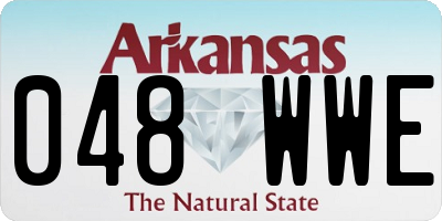 AR license plate 048WWE