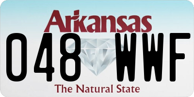 AR license plate 048WWF