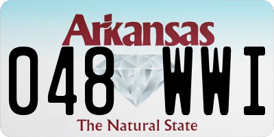 AR license plate 048WWI