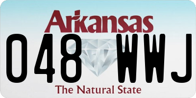 AR license plate 048WWJ