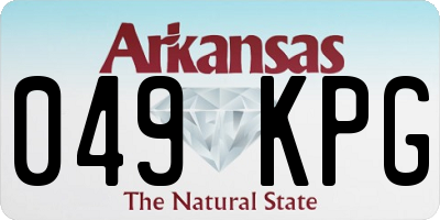 AR license plate 049KPG