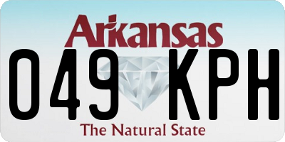 AR license plate 049KPH