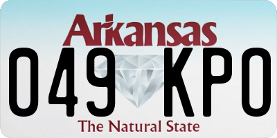 AR license plate 049KPO